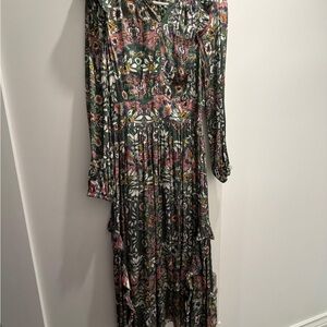 Current Air Multicolor Floral Long Sleeve Dress